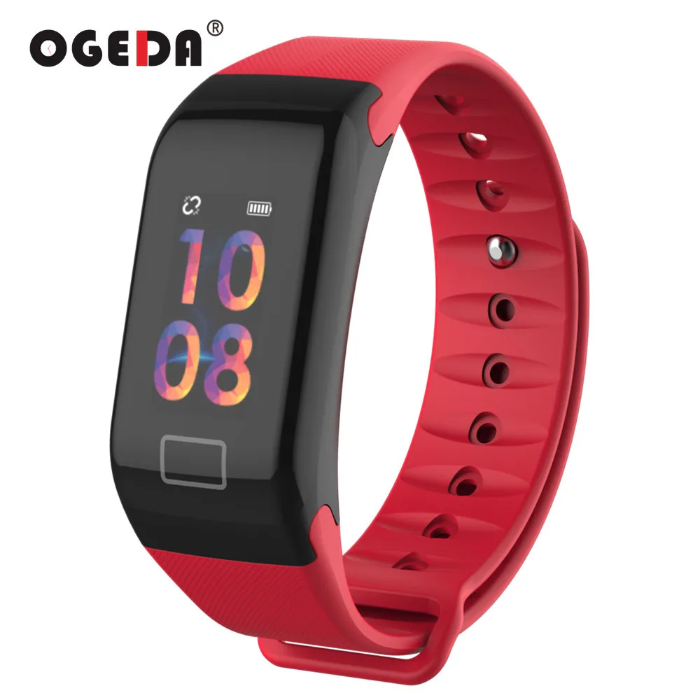 

Sport Smart Bracelet Watch Blood Pressure Heart Rate Sleep Monitor Blood Oxygen Pedometer Waterproof Clock for IOS Android OGEDA