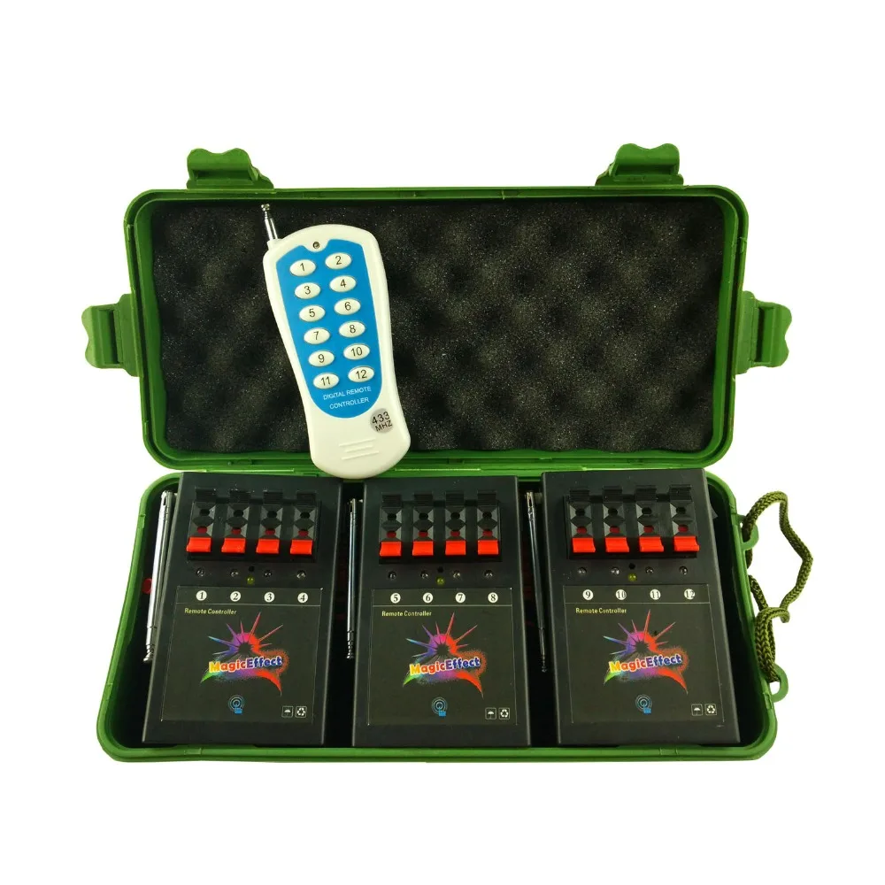 12Cues Profession Fireworks Firing System Wireless Remote For Party Wedding Wireless Remote Control Firework Display Show