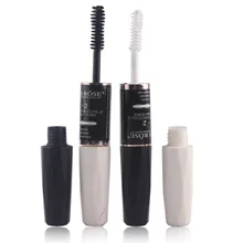 Тушь для ресниц, водостойкая, объемная, черная, белая, для макияжа глаз, экспресс-, длинные ресницы, для завивки, плотная косметика, 2 в 1, MISS ROSE, макияж