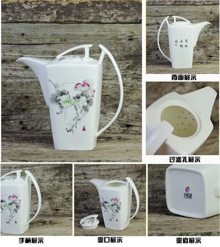 Fashion British Bone China Coffee Pot European Style Afternoon Tea Teaset Ceramic Teapot Coffee Pot Flower Tea Pot Porcelain Pot