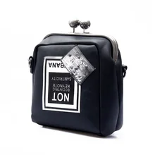 New 2016 Black Rivet Fashion Women CrossBody Bag Female Shoulder Bags Party Purse Clutch Small Bag Women Messenger Bags N380