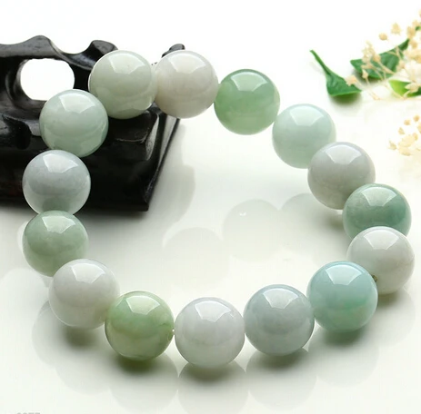 

shitou 00818 Chinese Agate Jade/ Jadeite Bracelet / Bless String Bracelet 13mm