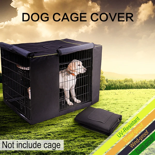 Dog Kennel House Cover Waterproof Dust Proof Durable Oxford Cage Dog Kennel House Cover Waterproof Dust Proof Durable Oxford Cage Foldable Washable Outdoor Pet Crate