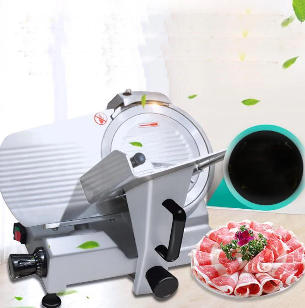 

12 inches blade diameter 300mm frozen meat slicer machine meat cutting machine semi-automatic lamb beef mutton roll machine