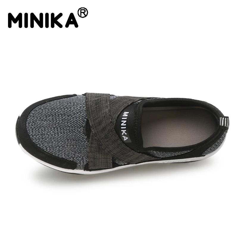 Minika/женские кроссовки на платформе танкетке для фитнеса Воздухопроницаемый