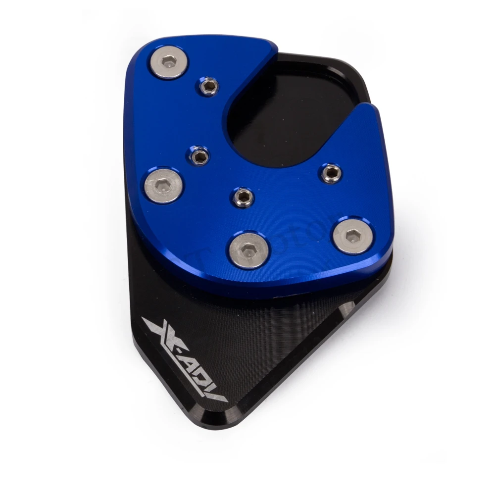 Motorcycle Accessories Kickstand Side Stand Extension Enlarger Pad Support Plate For XADV 750 X-ADV 750 XADV750 - Цвет: Blue