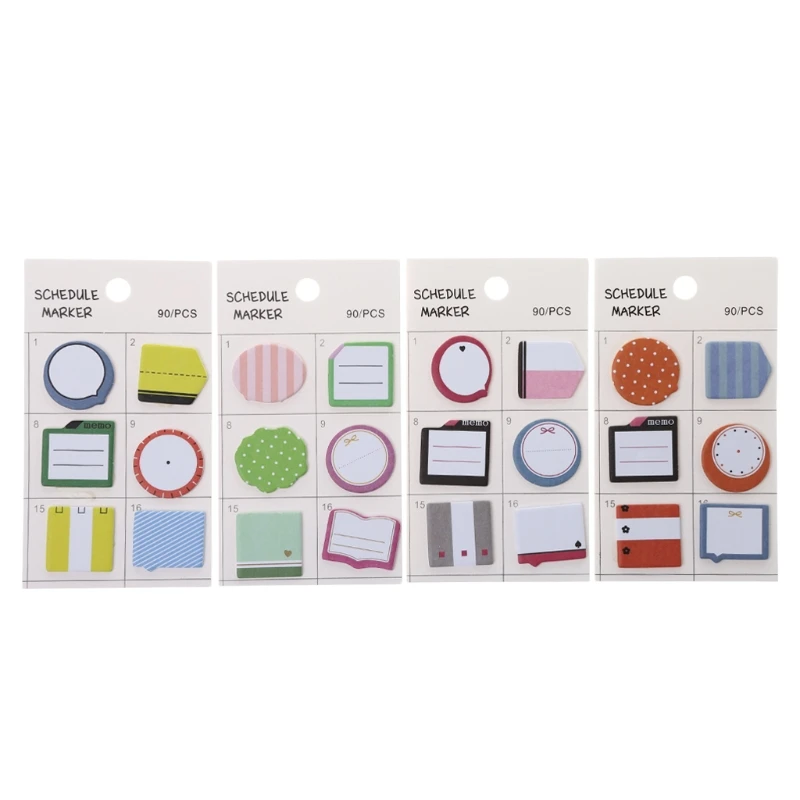

Schedule Self Adhesive Memo Pad Sticky Notes Bookmark Planner Stickers Memo Pads