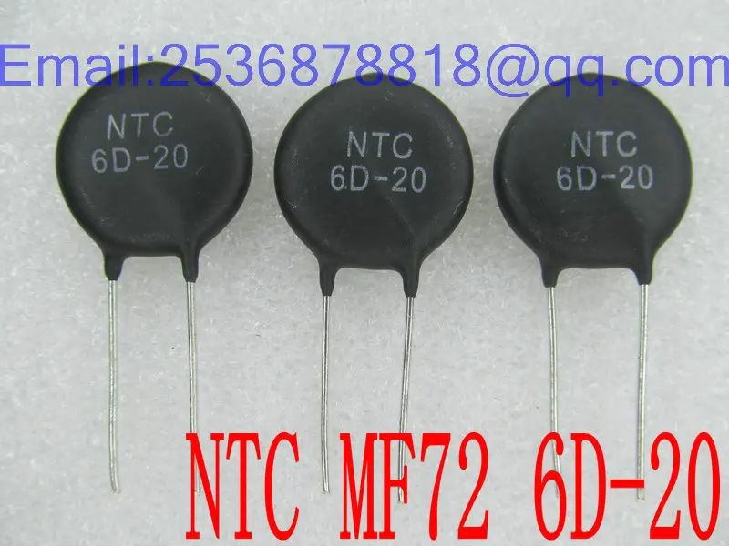 20pcs/Lot NTC thermistor negative temperature 6 ohm piece diameter 20MM MF72-6D20 | Электроника