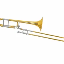 Bb/F теноровый тромбон Музыкальные инструменты медный тромбон лак с футляром для переноски мундштук инструмент для очистки