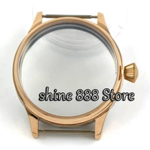 44 мм 316L стали винт задней Роза Золотое покрытие корпуса Fit 6498 6497 движение