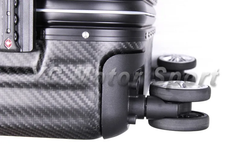 Type C 20'' 20 Inches Dry Carbon Fiber Matte Finish Luggage Case with TSA Custom Coded Lock  & Omni-directional Wheels  (9)