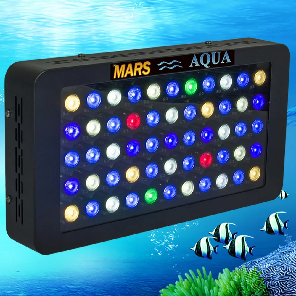 Mars Aqua регулируемый светодиодный аквариумный светильник 165 Вт для морского
