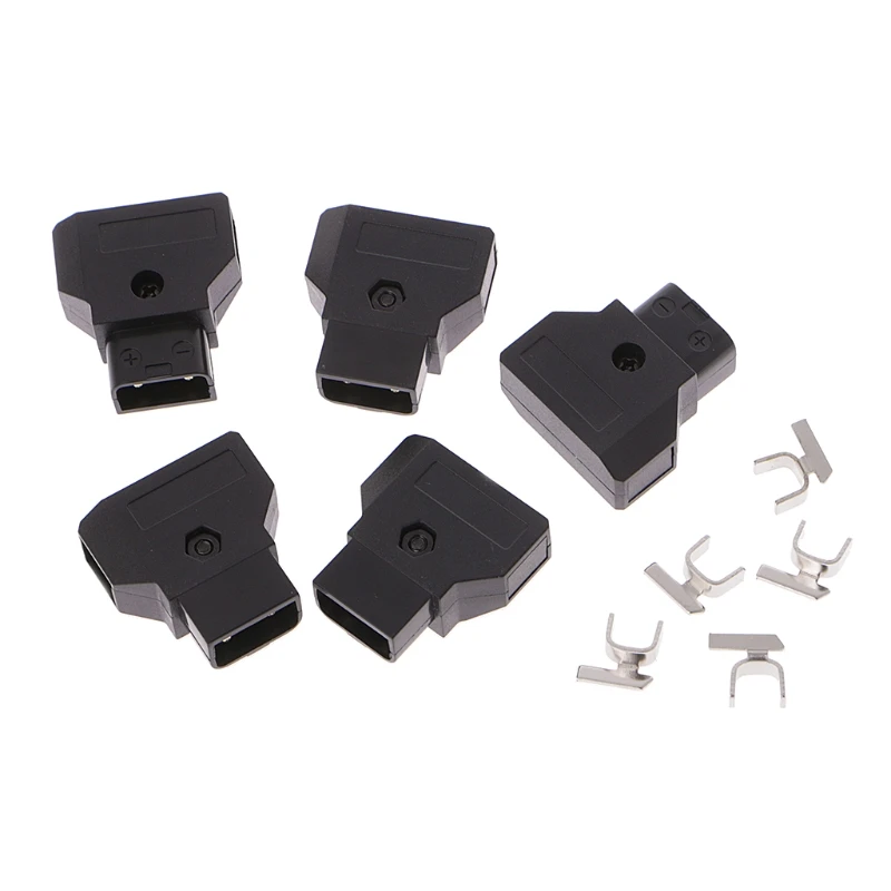 

5 Pcs D-Tap Plug DIY For DSLR Rig Power Cable V-mount Anton Battery Male