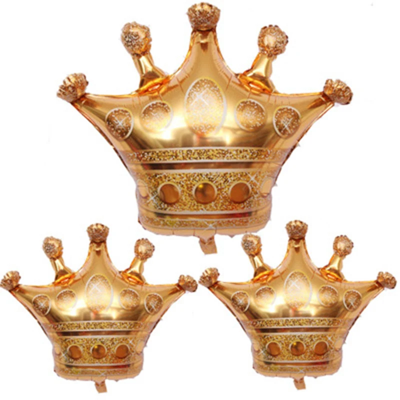 1-Piece-Gold-Crown-Foil-Balloons-Happy-Birthday-Balls-Prince-Princess-Baby-Shower-First-Birthday-Party