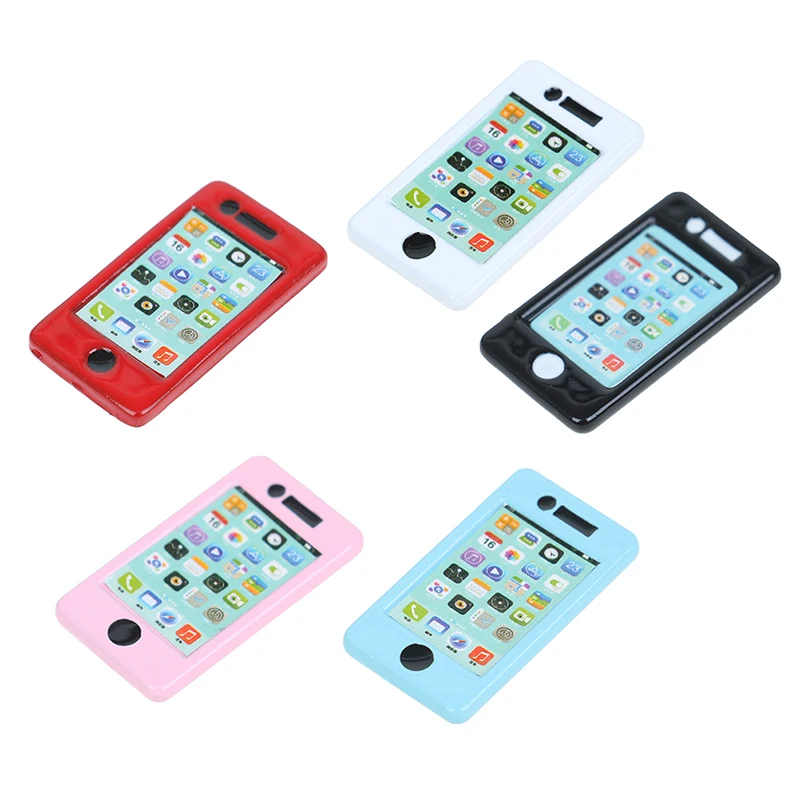 

1PCS 1:12 1/12 Scale Mini Phone Dollhouse Miniature Toy Kitchen Living Room Dolls Accessories