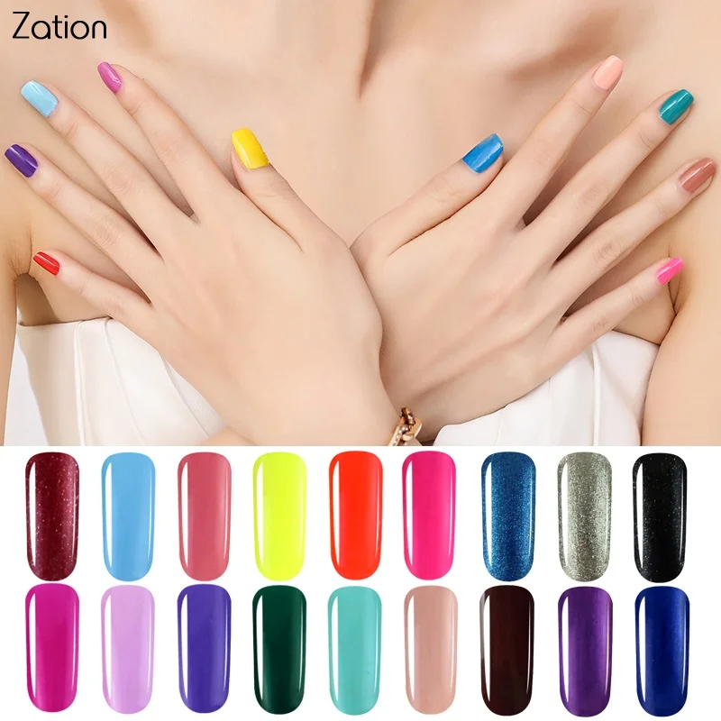 

Zation Hot Sale Color Nail Gel Polish Charming Colors Nail Art Diy Soak Off Gel Varnish Uv Led Enamel Long Lasting Gel Varnishes
