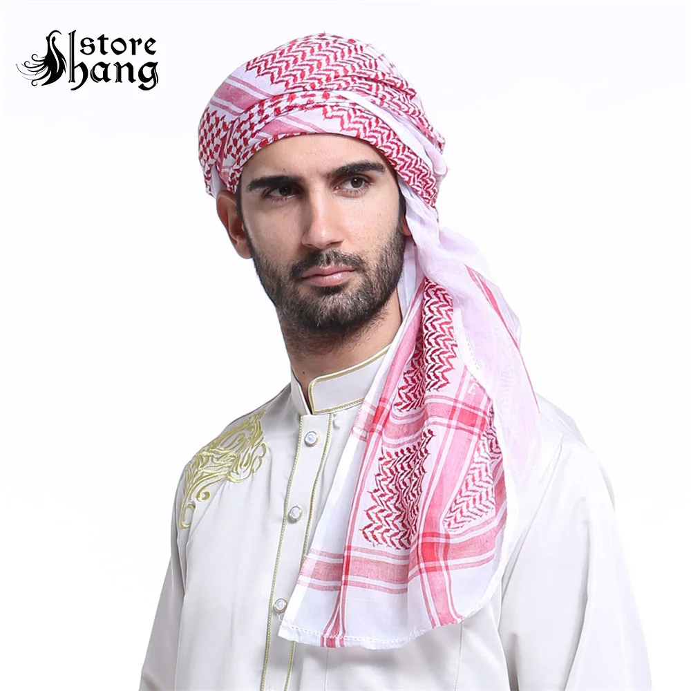 Arabo Kefiah Shemagh Adulto Turbante Arabo Costume Musulmano Foulard Arafat Sciarpa Hallowee Medio Oriente Abbigliamento Tradizionale Aliexpress
