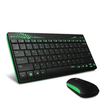 Rapoo8000/X220/X225 mini 2.4GHz USB wireless keyboard and mouse combo without batteries Gift Russian alphabet keyboard stickers