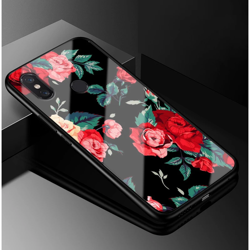 2 шт. чехол из закаленного стекла для Xiaomi mi max 3 Модный max3 чехлы телефонов