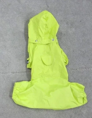 

Petalent Dog Raincoat with leg, cover & cap removalbe, 3 colors~~~