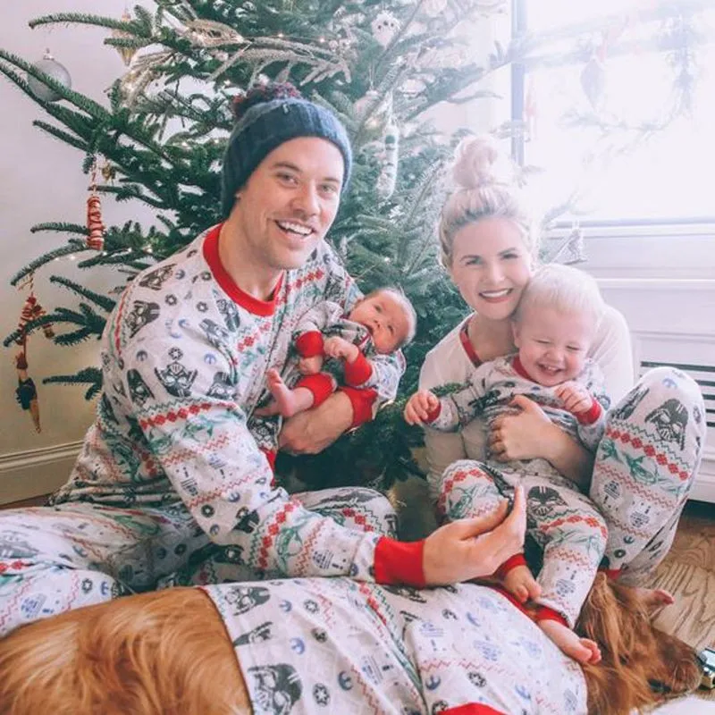 father son matching star wars pajamas