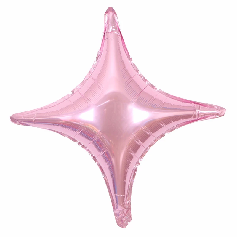

1PC Big Size 24 Inch Four Pointed Star Happy Birthday Foil Balloon Birthday Party Decorations Kids Balloon Air Straw For Gift