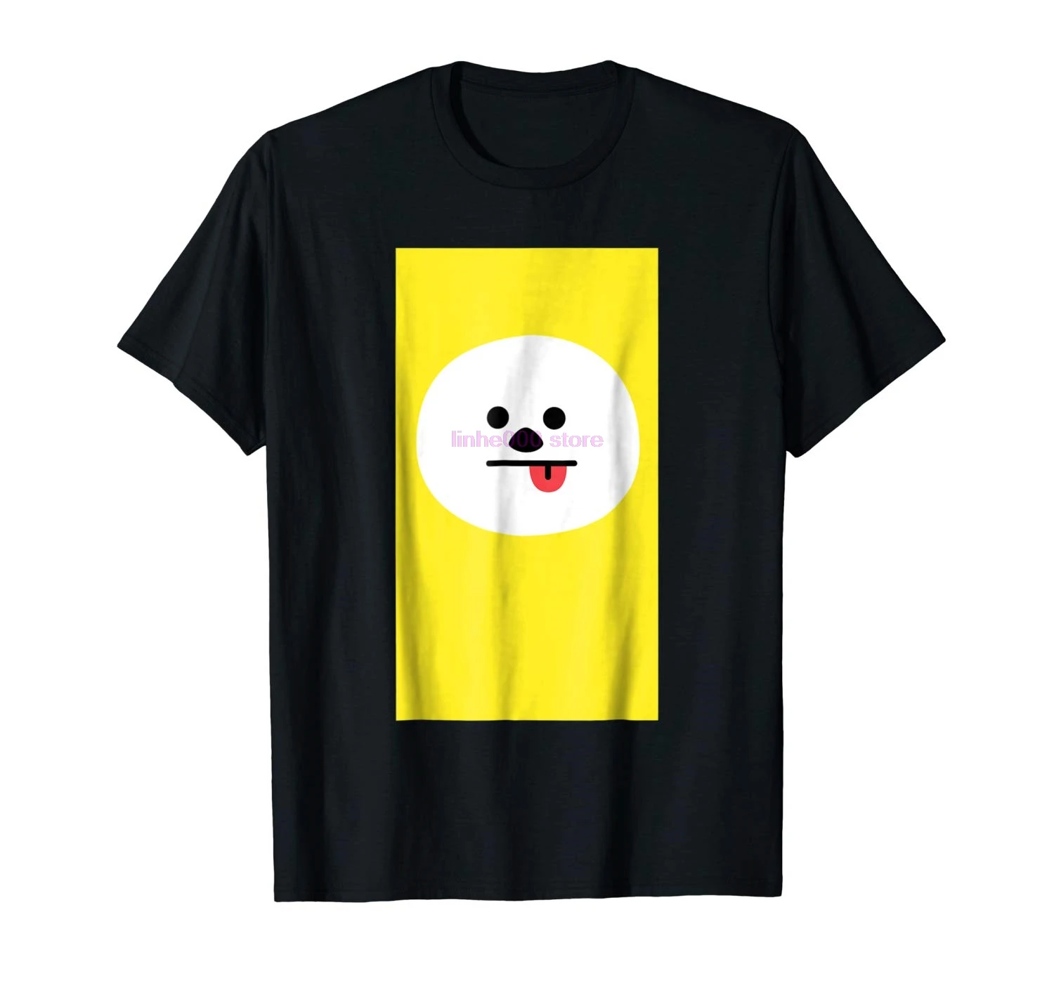 Брендовая мужская футболка CHIMMY Face Футболка Идеальный подарок для фанатов BT21 |