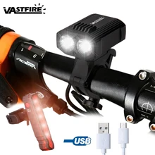 À prova dwaterproof água usb recarregável bicicleta luz 5 modos de luz mtb ciclismo luz built-in bateria bicicleta lâmpada para segurança noite ciclismo