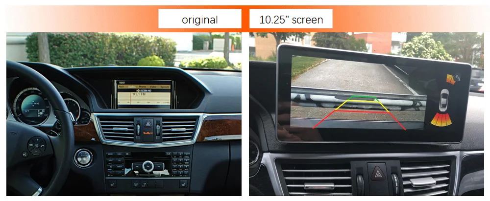 Discount 8-Core 4+64G Car Android 10.25 inch Display for Mercedes Benz E Class W212 S212 Command System Upgrade Screen Head Up Monitor 8
