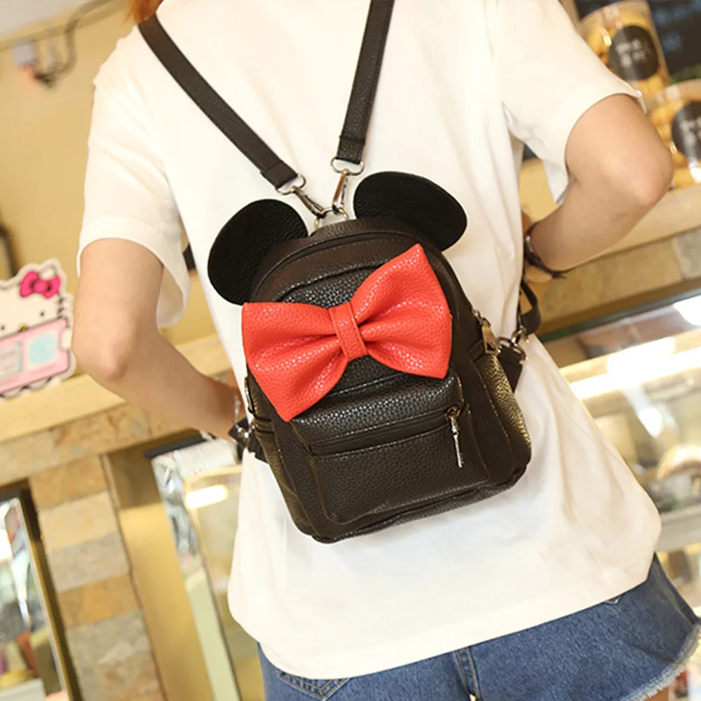  2019 New Mickey Backpack Female Mini Bag Women's Backpack Toy Backpack Kawaii Animals Bag Minni Mic - 33027260730