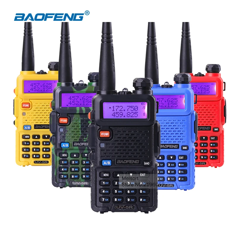 Baofeng UV5R UV-5R 5 Вт иди и болтай walkie talkie “иди и двойной полосы 136-174 МГц/400-520 mhz vhf Любительская рация ham радио Ручной портативный двухстороннее радио