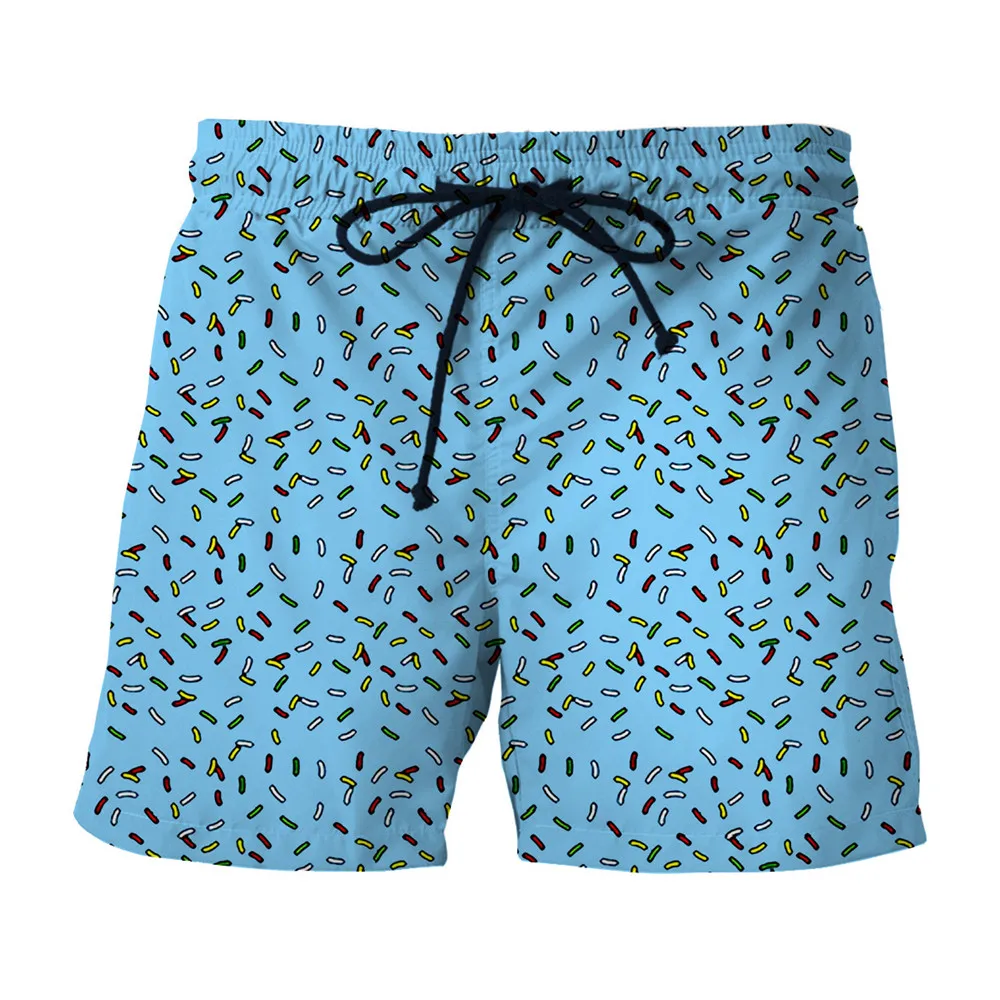 Funny Dot Print Boardshort Plus Size Sexy Men Swimsuit Shorts Casual