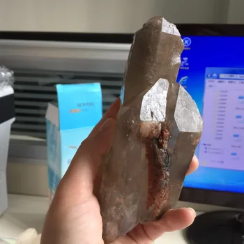 

B86 Free Shipping 579g natural stones and minerals Smoky Rock Crystal Specimen 2019 new products home decoration feng shui