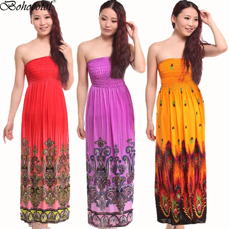 strapless maxi dresses for summer