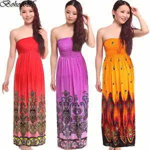 summer bandeau maxi dress