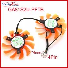 Frete grátis ga81s2u-pftb 12v 0.38a 75mm 40*40*40mm 4pin ventilador vga para zotac gtx660-2gd5 fã de placa gráfica