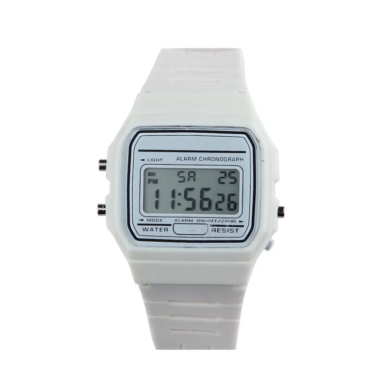 Светодиодный ремешок с силиконовым каучуком, спортивные наручные часы, простые мужские и женские часы, винтажные цифровые часы, Reloj Mujer Masculino Reloje