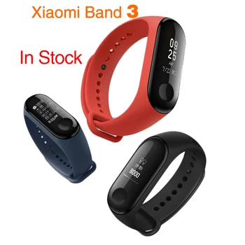 

In stock Original Xiaomi mi band 3 miband 3 instant message callerID waterproof OLED touch screen Weather forecast mi band 2 up