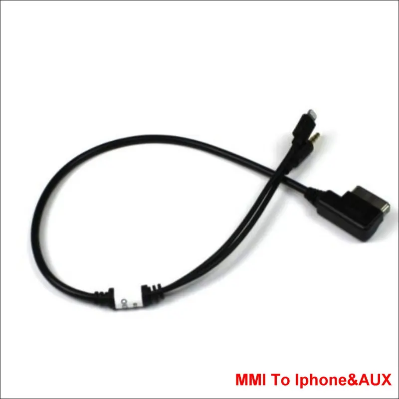 AMI MMI MDI к USB RCA AUX порт Соединительный Кабель-адаптер провода для Skoda Superb Octavia Fabia/для iPhone для iPod - Название цвета: Iphone AUX