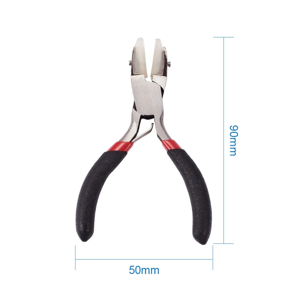 1 шт. 90x50x10 мм(3,5" x 1,96" x 0,3") черная углеродистая сталь короткая цепь-нос Полировка ювелирных изделий плоскогубцы для гибки металла DIY инструмент