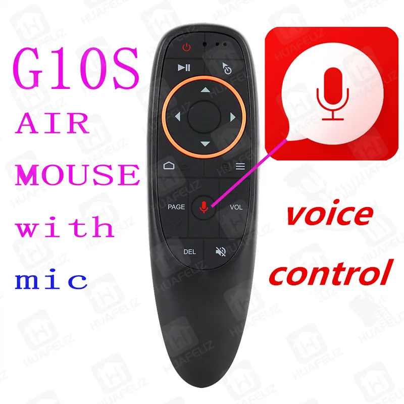 

G10 Air Mouse Voice Control 2.4GHz Wireless Gyro Sensing Voice control Smart Remote Control for Android TV BOX T9 x96mini t95q