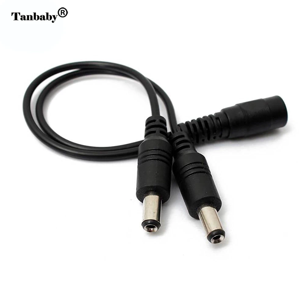 

Y Shape 1 female to 2 Male connect wire DC 5.5*2.1mm extension Splitter for LED Strip Lights 5050 3528 to controller