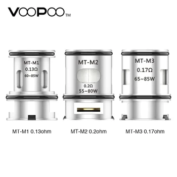 

3pcs/6pcs Original VOOPOO MT Replacement Coil for VOOPOO Maat Tank with 0.13ohm/0.17ohm/0.2ohm Coil Head VOOPOO MT Coil