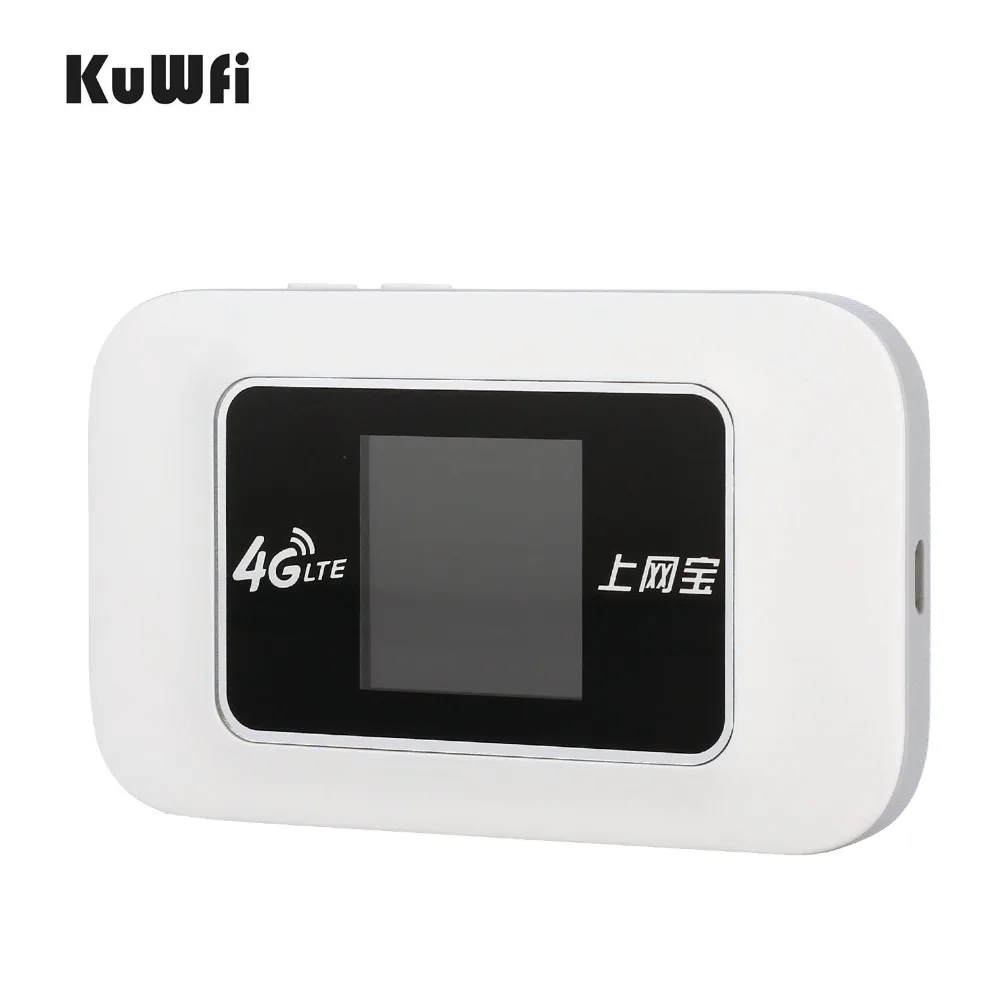 

KuWFi 4G LTE Wireless Router Mini 3/4G FDD TDD WIFI Router With SIM Card Slot 4G Mobile Wi-fi Hotspot