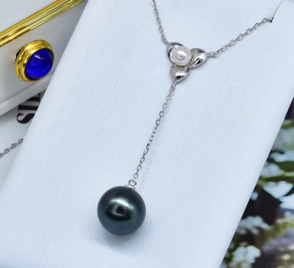 

925 Silver Pearl Necklace Chain with Pendant Findings and Component Jewelry Parts Fittings Women Accessories