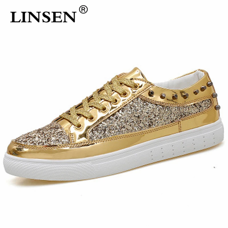 

2019 men Casual Shoes Glitter Leather Shoes Mixed Color Women Sequins Golden Fleeces Trainers Sneakers Shoes Zapatos de estrella