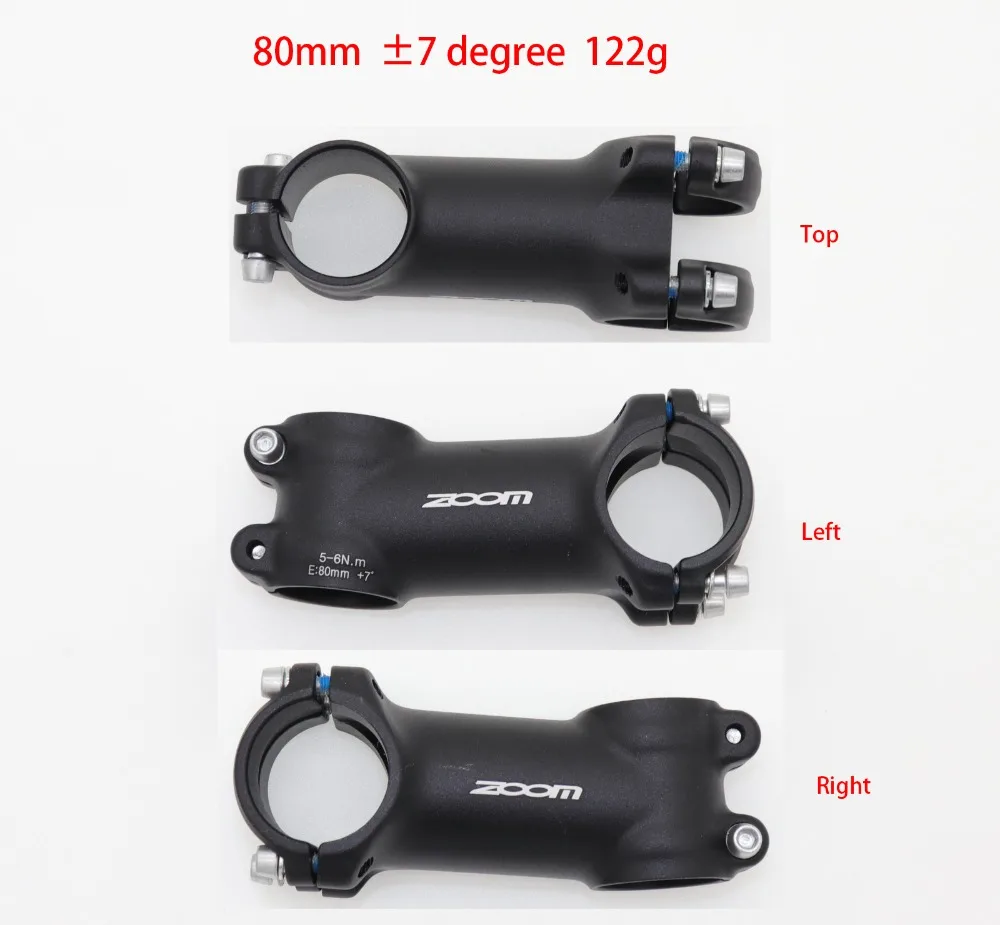 Ультралегкий алюминиевый шоссейный велосипед Zoom Stem MTB + 7 градусов 28 6 31 8 60 70 80 90 100