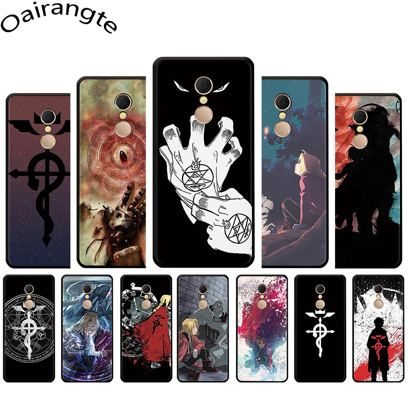 

Full Metal Alchemist Brotherhood Soft Phone Cover Case for Redmi 5 6 A 6 Pro S2 7 GO Note 5 6 7 Pro 4 4X 5A Prime