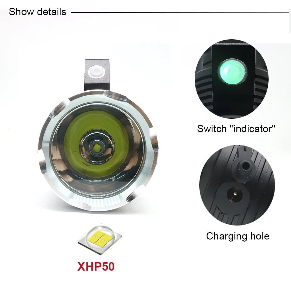 Новый светодиодный светильник для вспышки портативный ing XHP50 высокий длинный