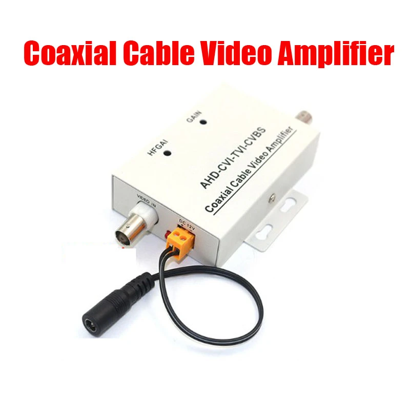 Hd Coaxial Cable Video Signal Amplifier Bnc Extender Cctv Security